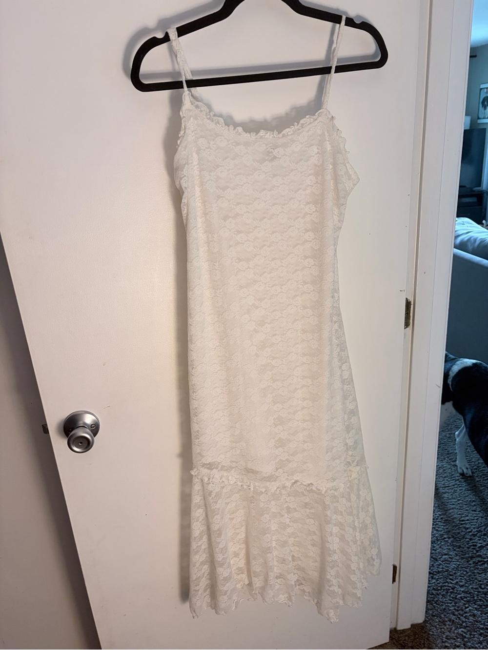 Old Navy White asymmetrical dress